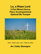 Lo, a Risen Lord (2-Part Mixed Chorus, Piano Accompaniment, Optional Bb
  Trumpet) Two-Part Mixed choral sheet music cover